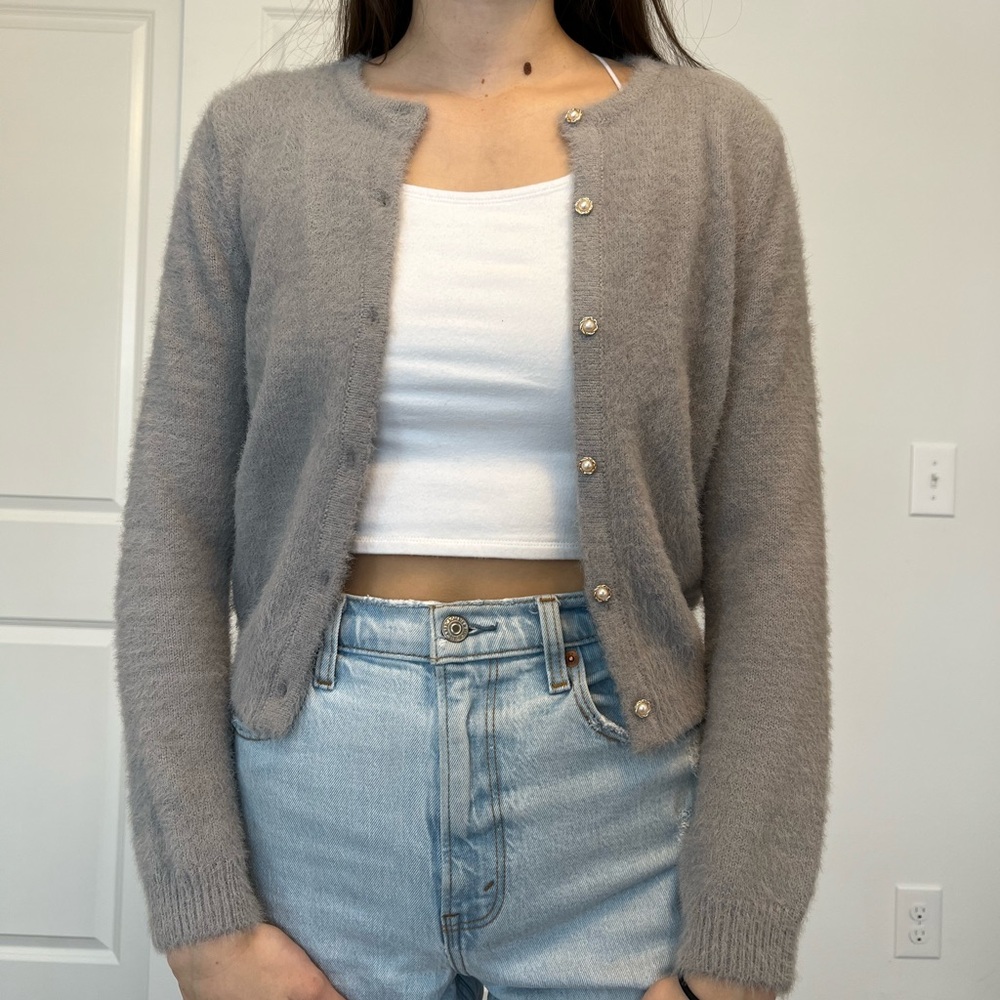 Gray Cardigan